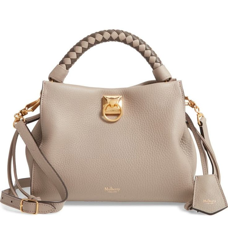 Free shipping and returns on Small Iris Leather Top Handle Bag at Nordstrom.com. Mulberry offers their take on the ideal everyday bag with the Iris: A versatile, customizable bag with drawstring gussets to allow for a personalised shape. Its modern, softly structured silhouette is enhanced with a braided top handle and shoulder strap—both removable—and the new Keystone Lock that reflects a rich history of British craftsmanship.