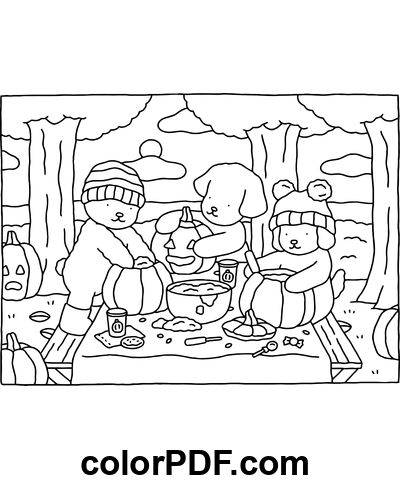 Festa de Halloween Bobbie Goods colorir página para descarregar em PDF ou para imprimir Bobbie Goods Coloring Pages, Bobbie Goods Coloring, Bobbie Goods, Bear Coloring Pages, Detailed Coloring Pages, Fall Coloring Pages, Cartoon Coloring Pages, Halloween Coloring Pages, Drawing Images