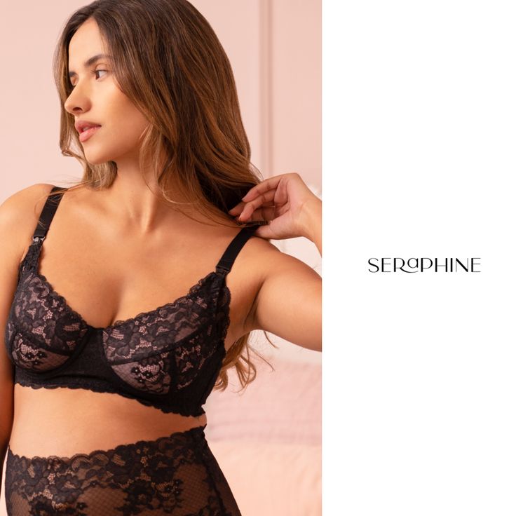 Seraphine's gorgeous Black Lace Non-Padded Maternity & Nursing Bra is guaranteed to make you feel fantastic at every stage of pregnancy. Nude T Shirts, Maternity Bras, Maternity Lingerie, Pregnancy Stages, Nursing Dress, Maternity Nursing, Maternity Shops, Newborn Dresses, Nursing Bra