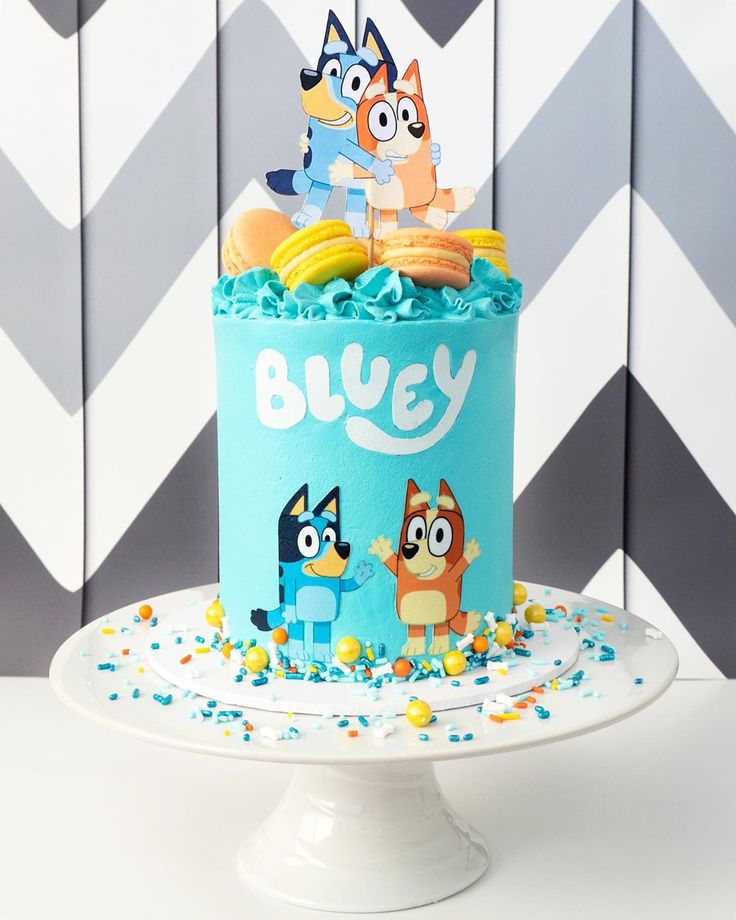 Bluey Cartoon Cake