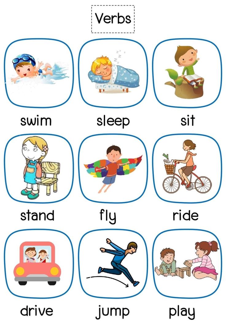 an english flash card with words and pictures