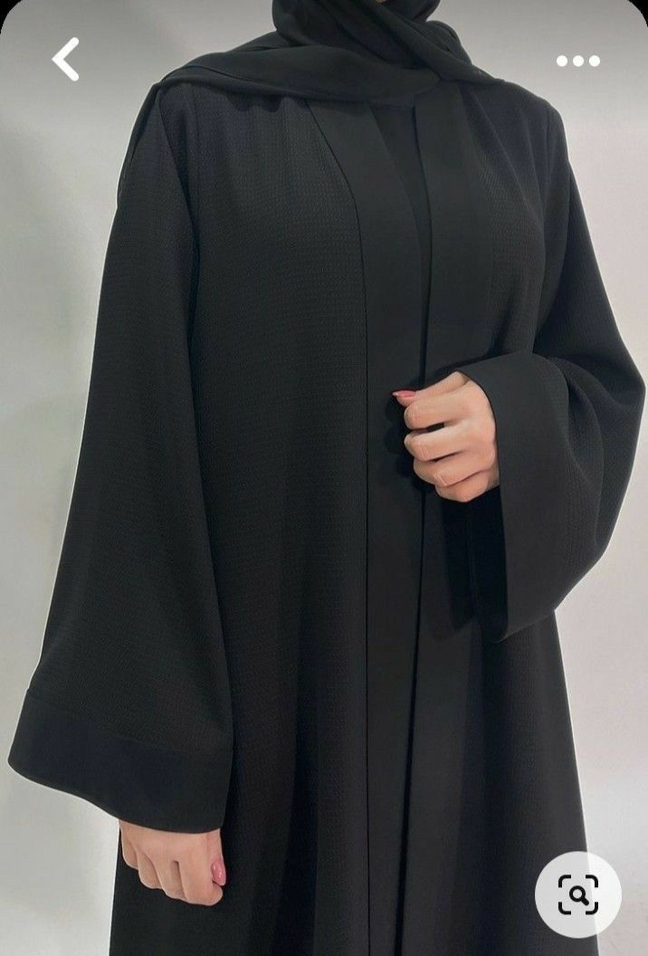 Abaya Fashion Modern, Simple Abaya Designs, Burkha Designs, Black Abaya Designs, Simple Abaya, Abaya Designs Latest, Black Hijab, Abaya Design, Stile Hijab