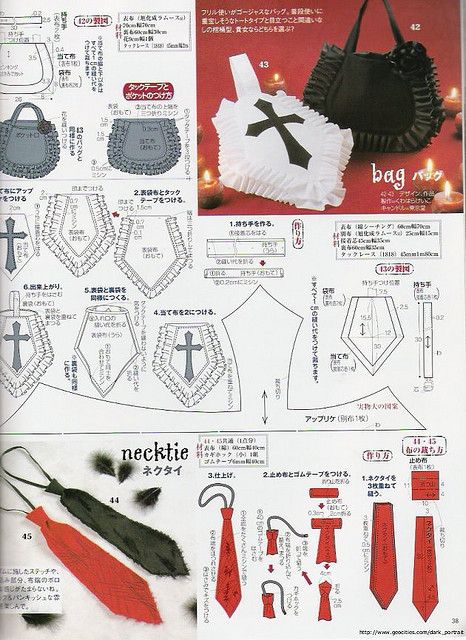 an article in the japanese paper with instructions on how to make handbags