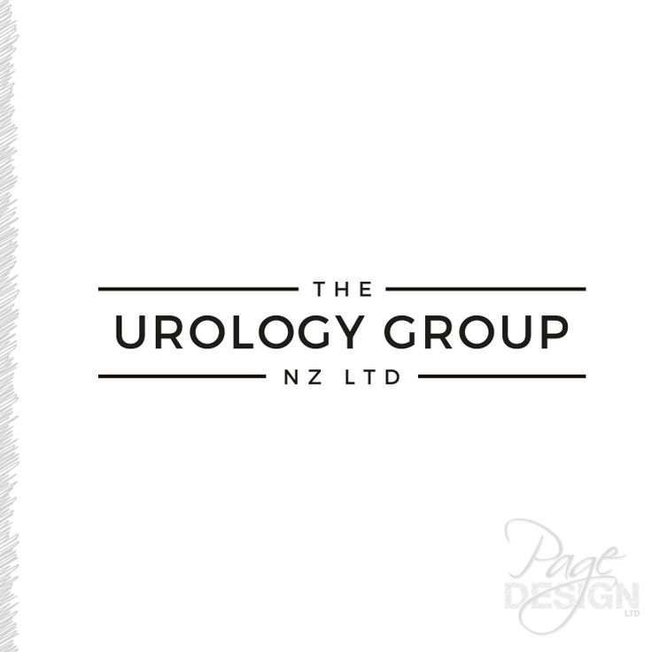 the urolology group logo on a white background with black lettering and an image of a