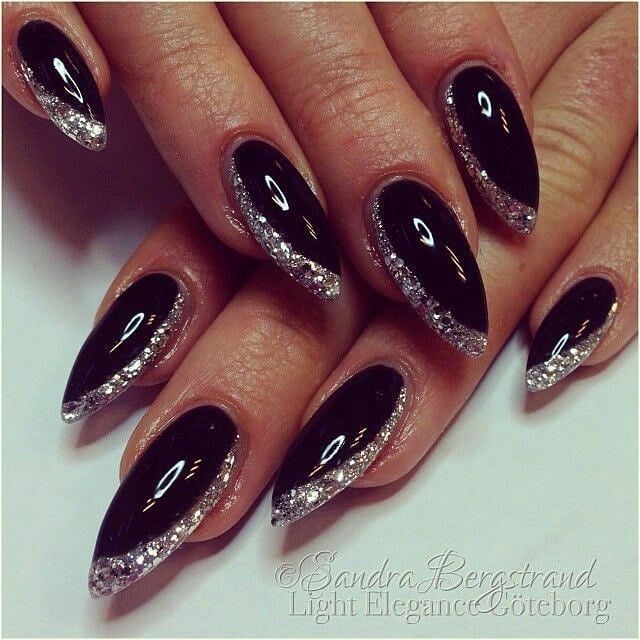 We offer the best tools to get these great designs in our website nailcaremarket.com Follow us on Instagram on this account And follow… Black And Silver Nails, Black Coffin Nails, Silver Nail, Nail Designs Glitter, Silver Nails, Coffin Nails Designs, Beautiful Nail Art, Fancy Nails, Gorgeous Nails