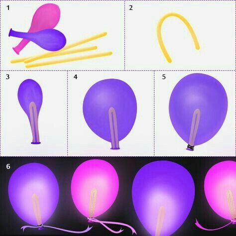 how to make balloons that look like they are floating in the air and being inflated