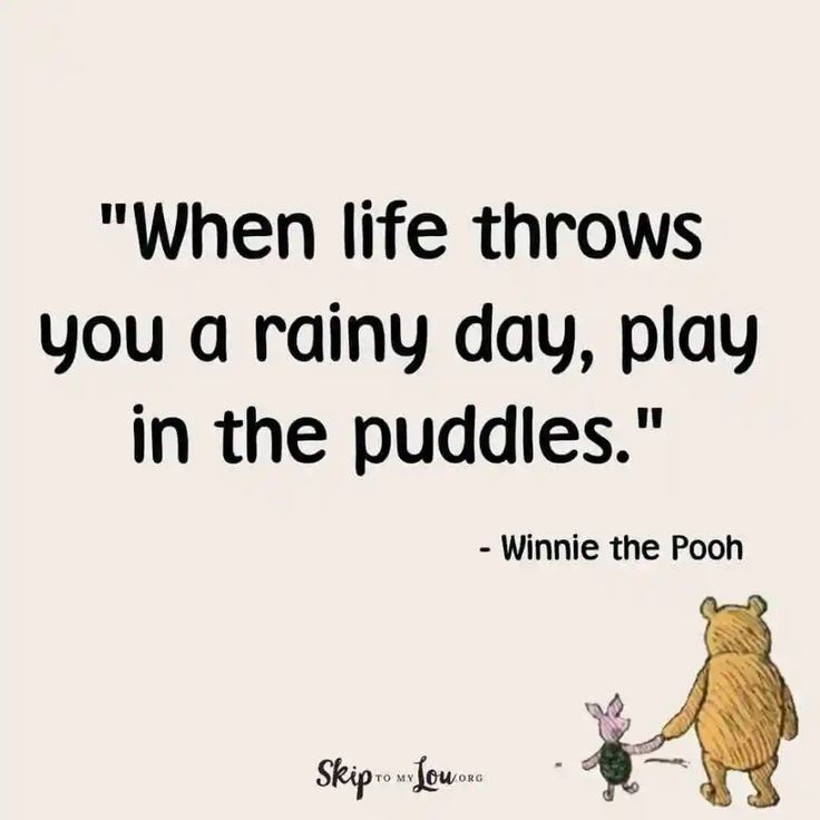 winnie the pooh quote with an image of a teddy bear holding onto a mouse