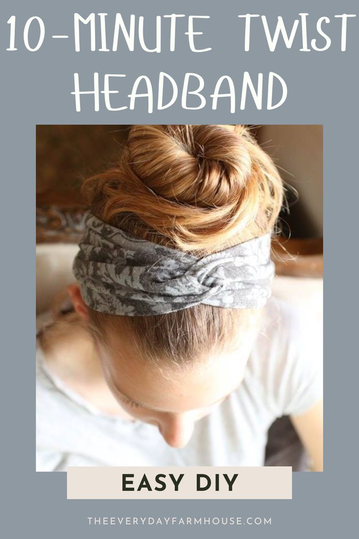 This super easy ten-minute twist headband is a project for any beginner seamstress. These are quick to make and so useful! Headband Free Pattern Sewing, Easy Sew Hair Accessories, Flannel Headband Diy, T Shirt Yarn Headband, Wire Headband Tutorial, Free Headband Pattern, Homemade Hair Bands, How To Make Fabric Headbands, Twist Headband Pattern Sewing