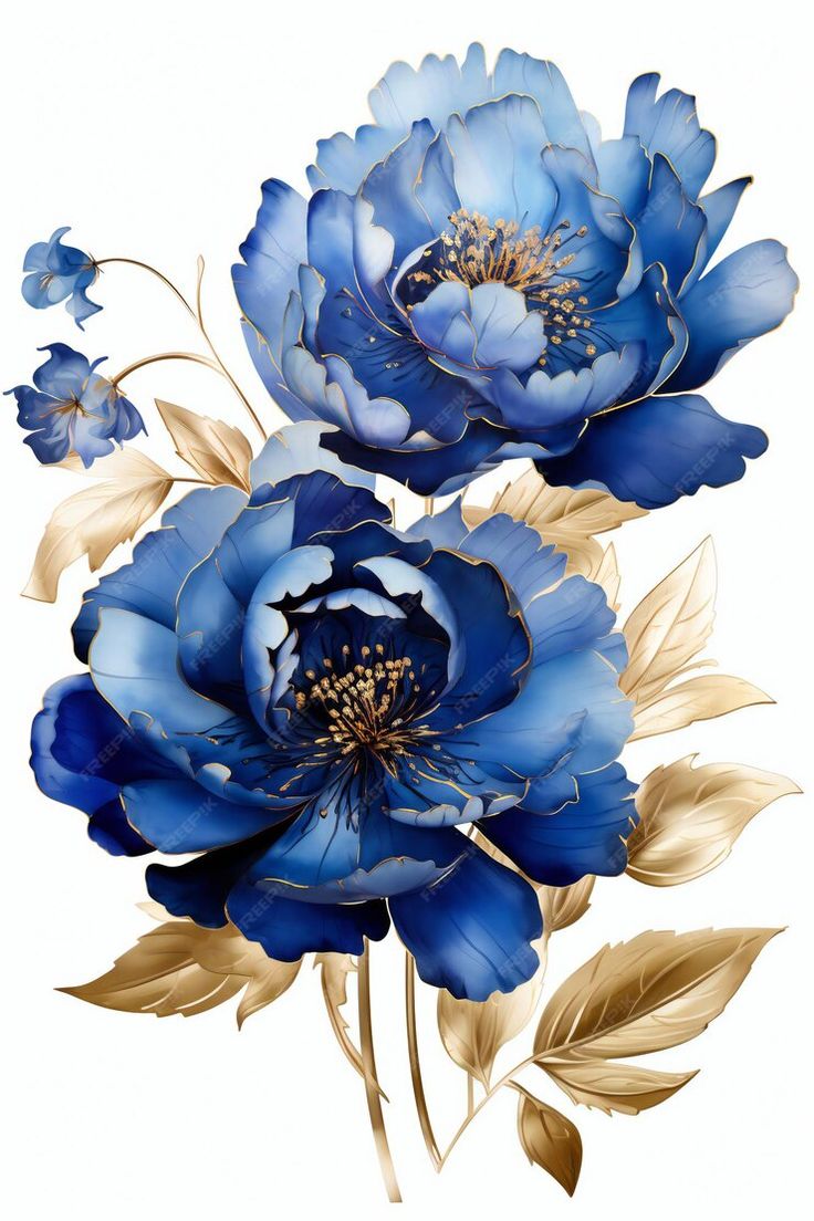 Premium Photo | Royal blue peony illustration Floral Illustration Art, Theme Bapteme, Peony Illustration, Batik Painting, Blue Flower Art, Royal Blue Flowers, Blue Peony, Blue Png, Blue Flower Wallpaper