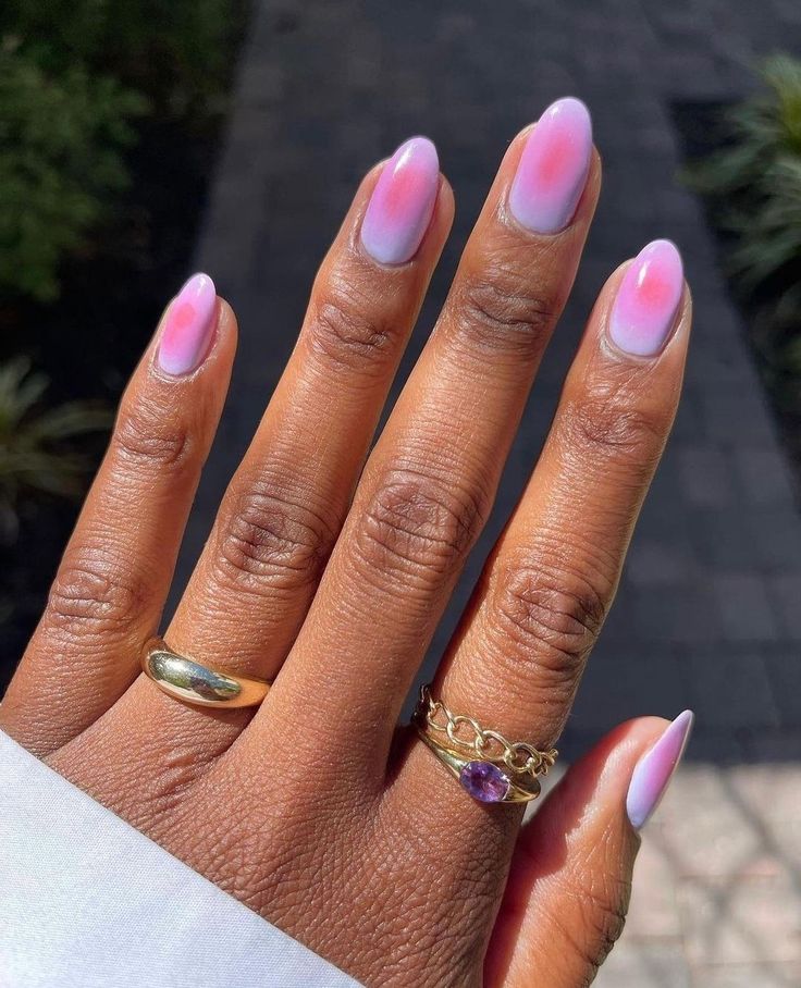 Glitter Nail Ideas, Clean Girl Nails, Y2k Acrylic, Preppy Nails, Aura Nails, Spring Nail Trends, Airbrush Nails, Summer Manicure, Summery Nails