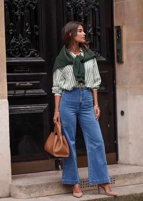 Outfits For The Office, French Capsule Wardrobe, Jeans Trend, Looks Street Style, Trendy Fall Outfits, Mode Inspo, Outfit Inspo Fall, Professional Outfits, Looks Style