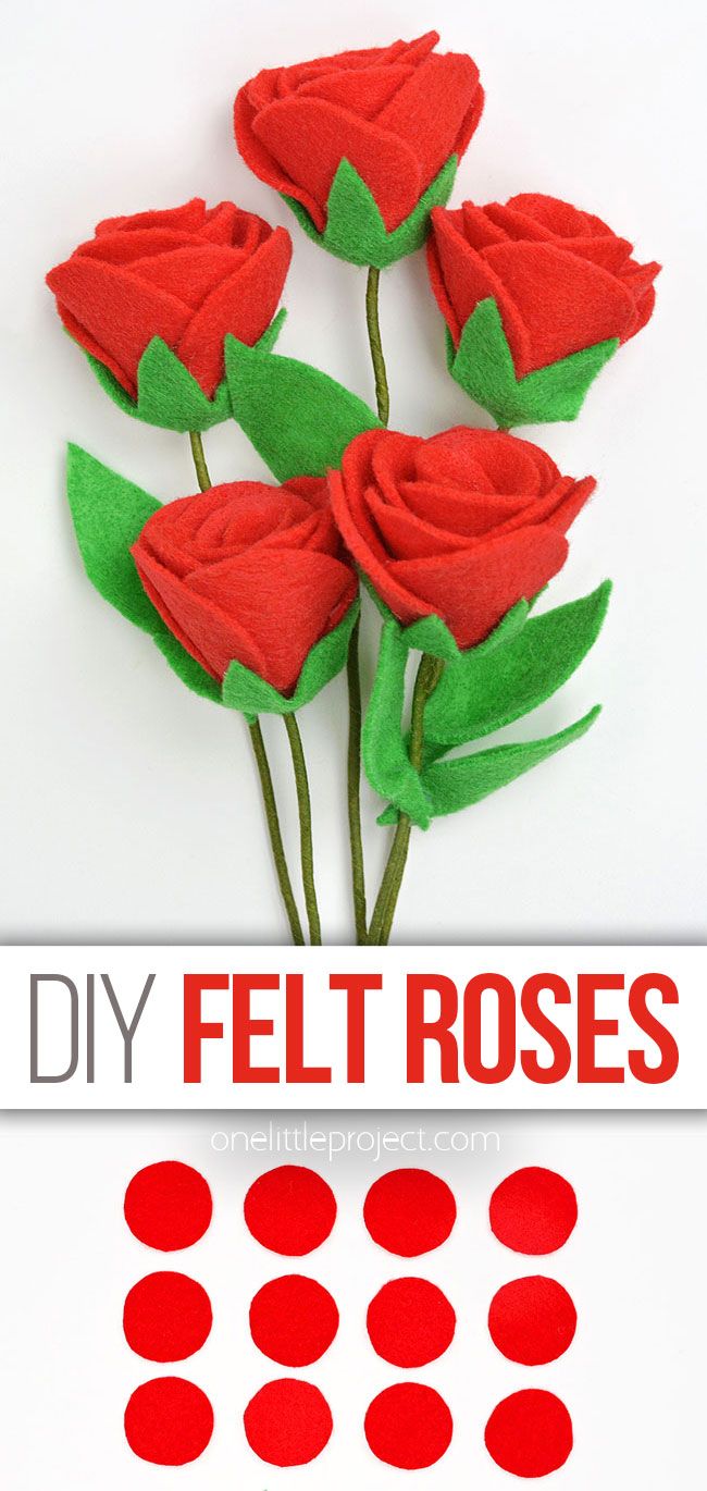 DIY Felt Roses | How to Make an Easy Felt Rose Easy Felt Flowers No Sew, Simple Crafts For Adults Diy, Easy Felt Crafts No Sew, Rose Crafts For Kids, Felt Crafts No Sew, Felt Flowers Diy Easy, Easy Felt Crafts For Kids, Felt Roses Diy, No Sew Felt Crafts