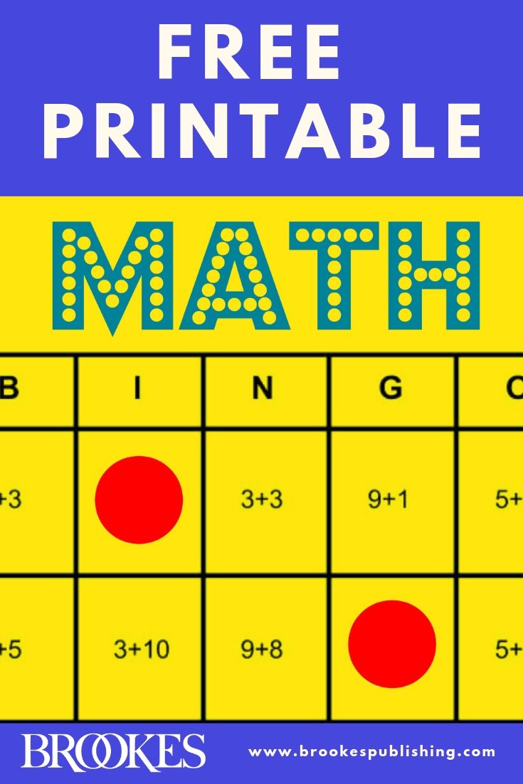 the free printable math game for kids