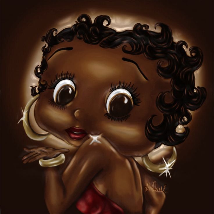 Betty boop article The Real Betty Boop, Original Betty Boop, Black Betty Boop, Betty Boop Cartoon, Betty Boop Art, Afrikaanse Kunst, Betty Boop Pictures, Black Betty, Black Art Painting