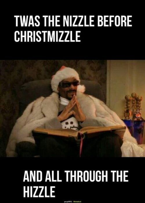 a man in a santa claus outfit reading a book with the caption twast the nizzle before chnsize and all through the hyze