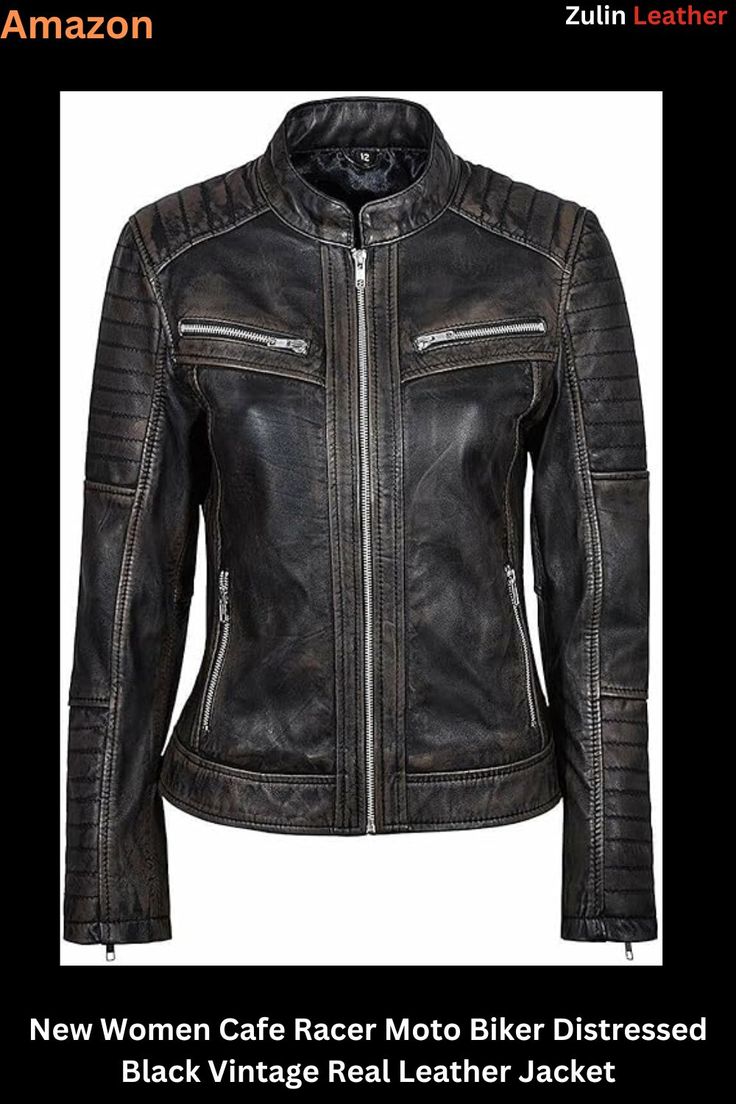 Trendy Leather Jacket, Cafe Racer Moto, Martin Parr, Lambskin Leather Jacket, Real Leather Jacket, Vintage Leather Jacket, Genuine Leather Jackets, Leather Biker Jacket, Leather Jacket Black