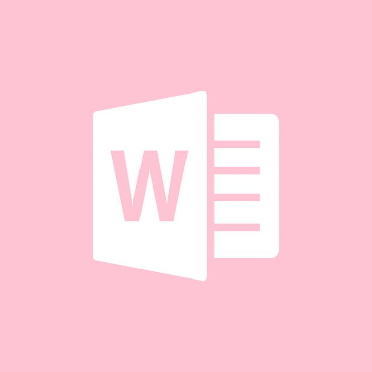 a pink background with the word w in white on top of an open file folder