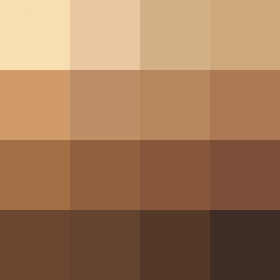 a brown and beige color scheme with different shades