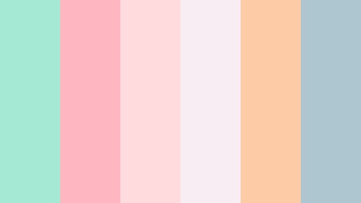 pastel colors are arranged in the same pattern