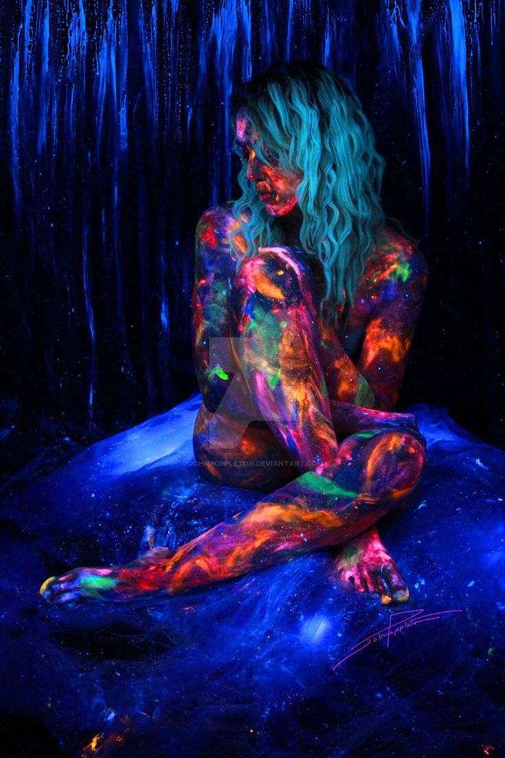 Neon Colors, Neon, Paint, Crystals, Pink, Blue, Art