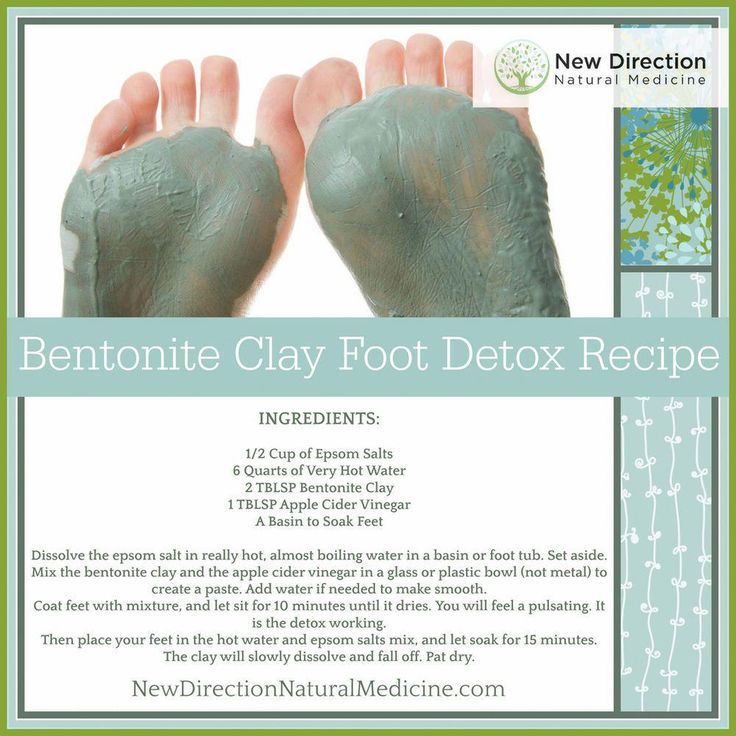 With this bentonite clay foot detox recipe, you will not only get the relaxation benefits of a good soak, you will also get the added benefit of detoxing your tired feet.  Your feet will feel relaxed and amazing after this treatment, which is definitely a "me time" must! Foot Soak, Bentonite Clay, Natural Health Remedies, Detox Recipes, Beauty Recipe, Homemade Beauty Products, Diy Natural Products, Health And Beauty Tips, Acupressure