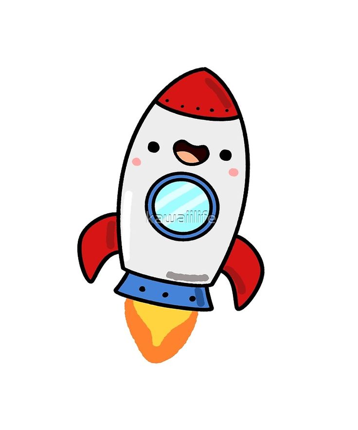 a cartoon rocket ship with a face on it's side, flying through the air