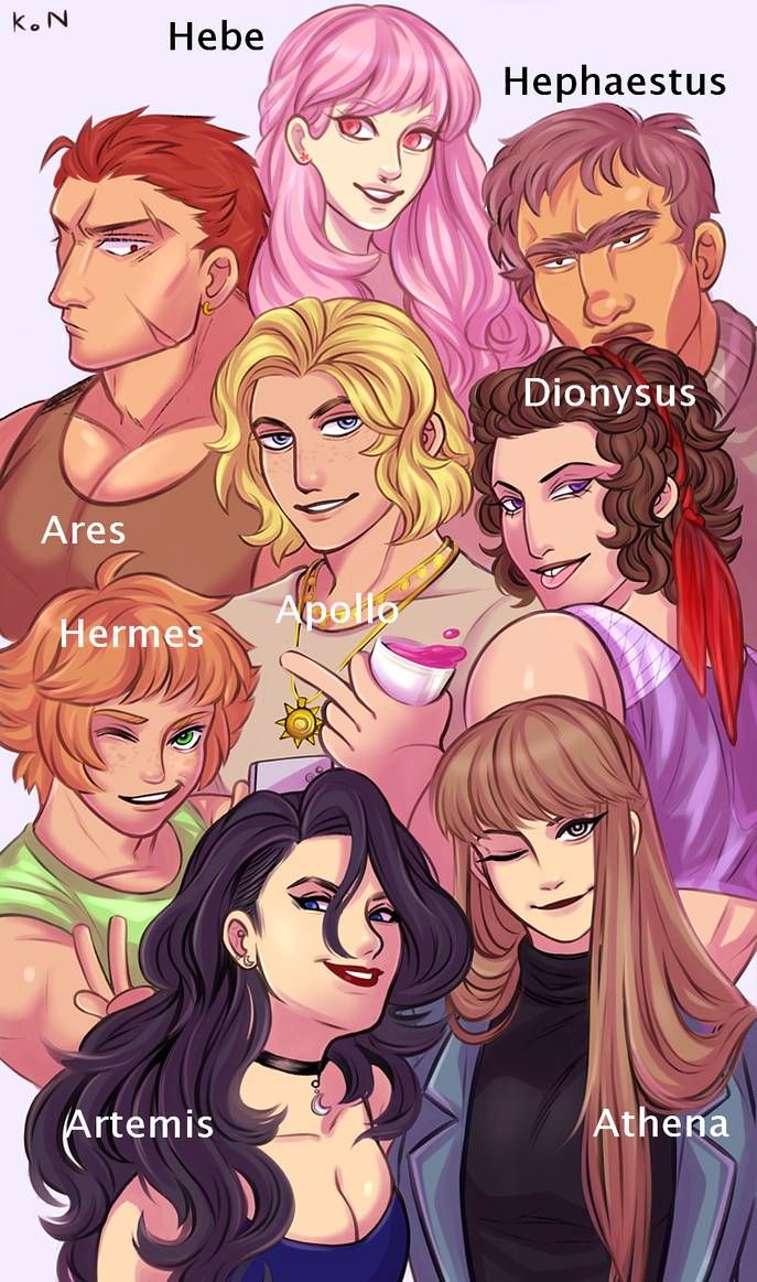 an image of some people with different hair colors and body shapes, including the names of their characters