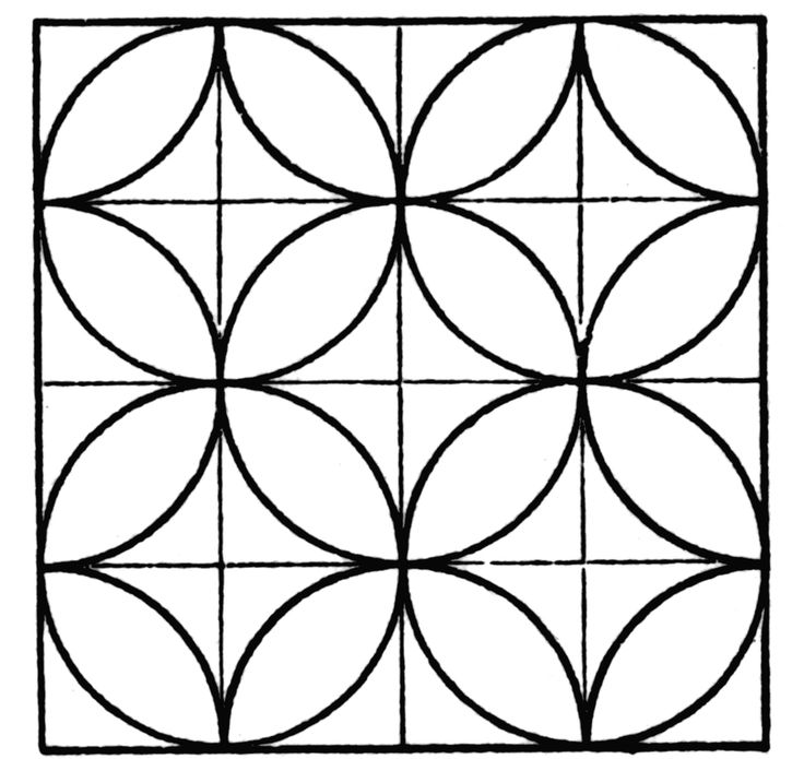 an image of a square with circles in it