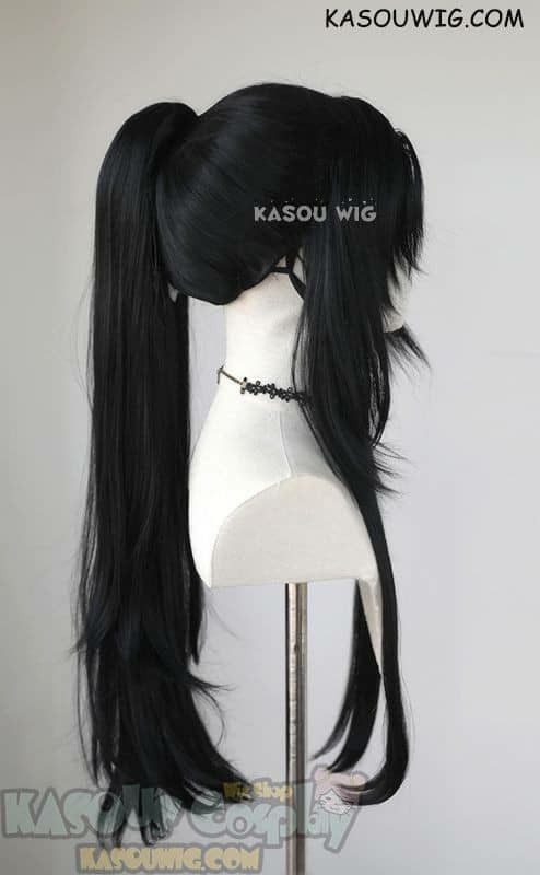 Wei Wuxian Hairstyle, Long Black Ponytail, Anime Cosplay Outfits, Long Black Hairstyles, Black Hair Ponytail, Black Hair Wig, Long Ponytail Hairstyles, Hairstyles Anime, Grandmaster Of Demonic Cultivation