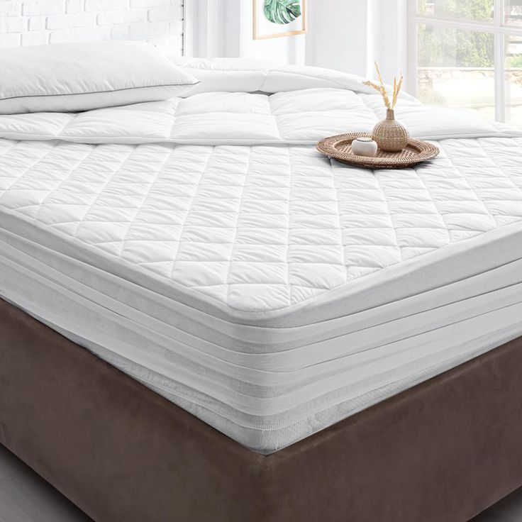 the mattress is made and ready for someone to use it in their home or office