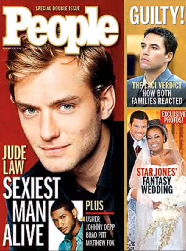 the cover of people magazine with an image of a man