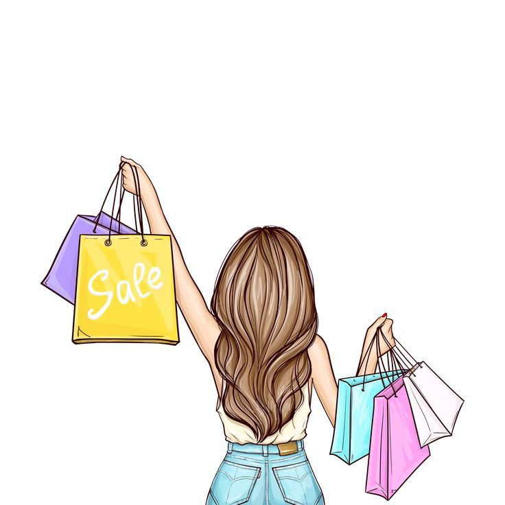 a woman holding shopping bags with the word sale written on it and her arms in the air