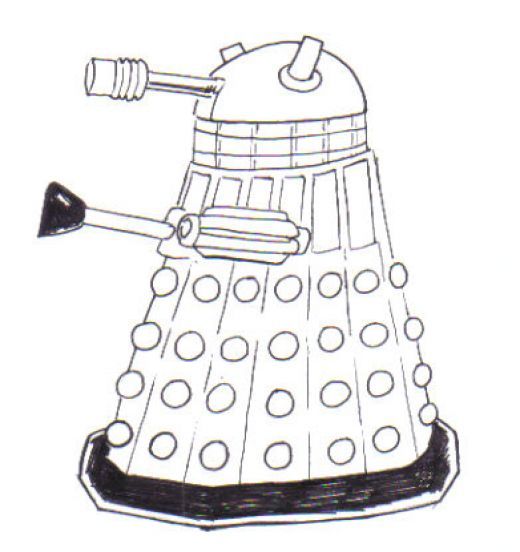 a drawing of a doctor who appears to be in the form of a tardish