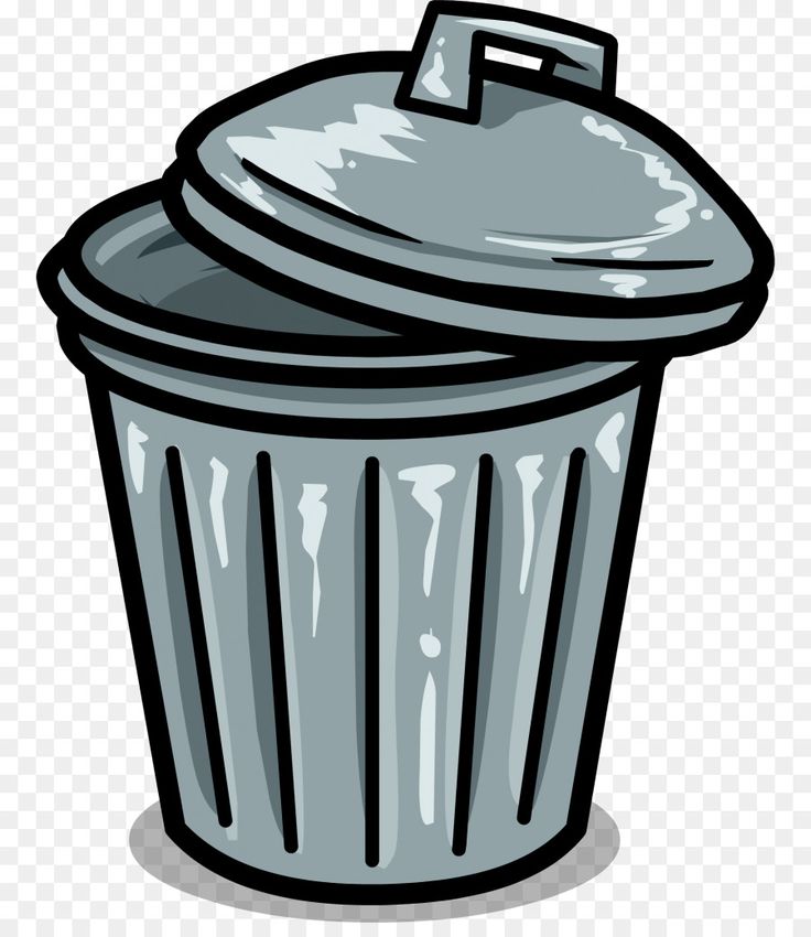 a trash can with a lid on it clipart - garbage can cartoon png