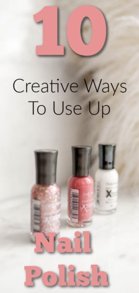 Uses For Old Nail Polish, What To Do With Old Nail Polish, Old Nail Polish Uses, Nail Polish Rings, Making Nails, Polish Soup, Sally Hansen Nail Polish, Polish Crafts, Old Nail Polish