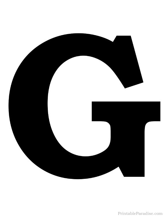 the letter g is made up of black letters