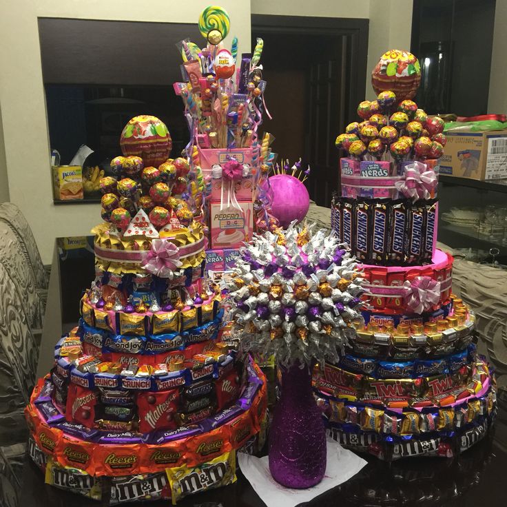 a table topped with lots of candy and candies