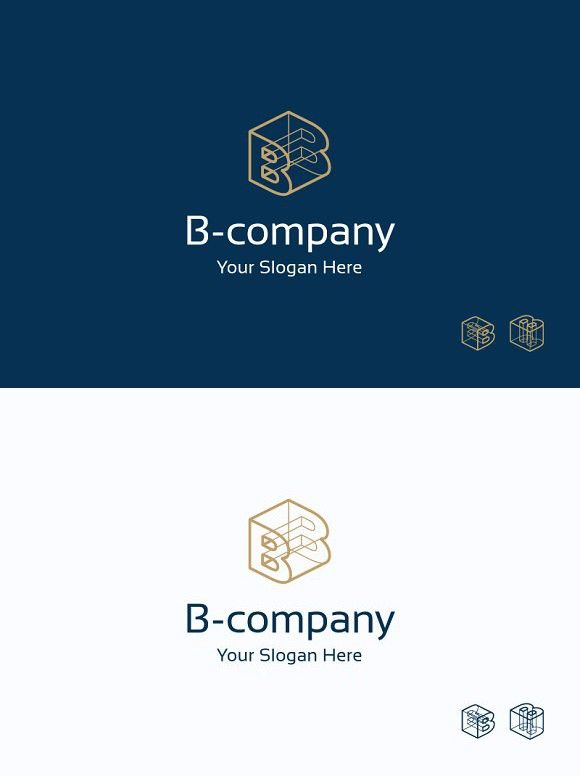 the logo for b - company is designed to look like it has been made from blocks