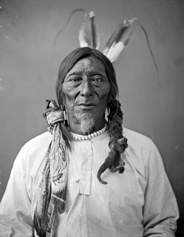 Rarely seen... here is a Native American Dakota man with facial hair. Native Americans grow little to no facial hair because their genetics won’t allow it. Indian Pics, Dog Soldiers, Turtle Island, Native American Images, Native Pride, American Photo, Native American Pictures, Wilde Westen, Native American Photos