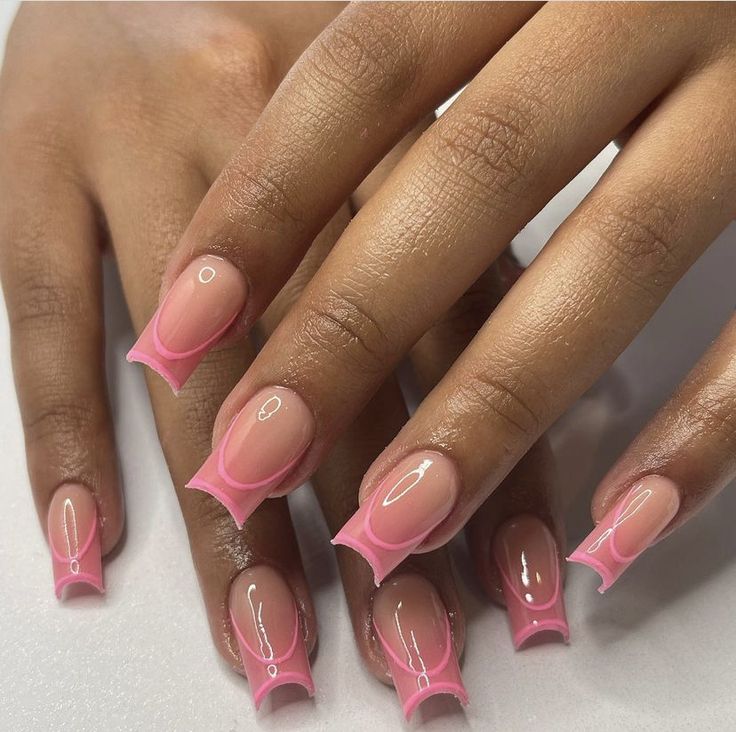 Short Acrylic Nails Square Vacation, Basic Baddie Nails Short, Short Nail Set Ideas, Real Nails Manicure, Short Work Nails, Date Night Outfit Valentines Day, Cute Short Nail Sets, Acrylic Toe Nails, Drip Nails