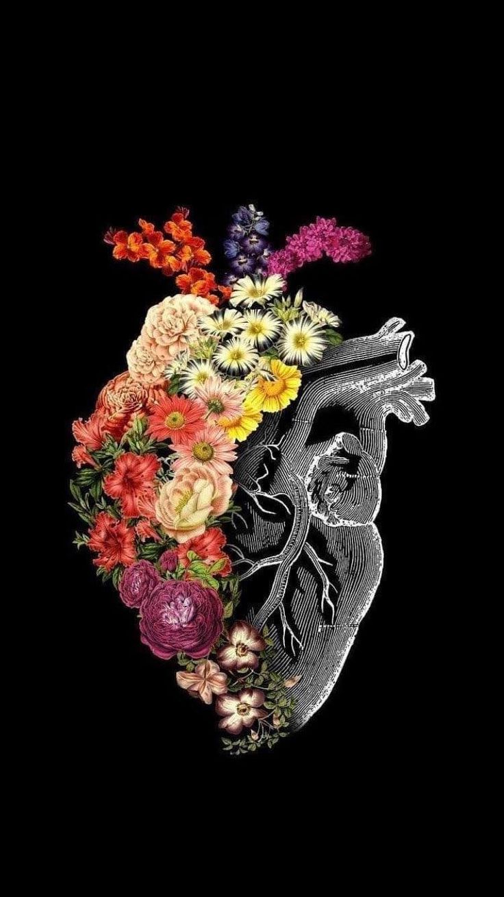 the human heart is made up of flowers