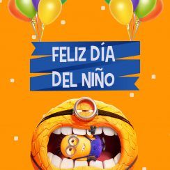 a poster for the movie, feliz dia del nino with an image of a