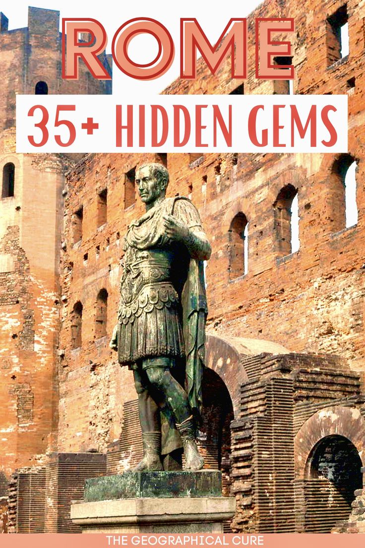 the cover of rome's roman empire, featuring a statue in front of an old building