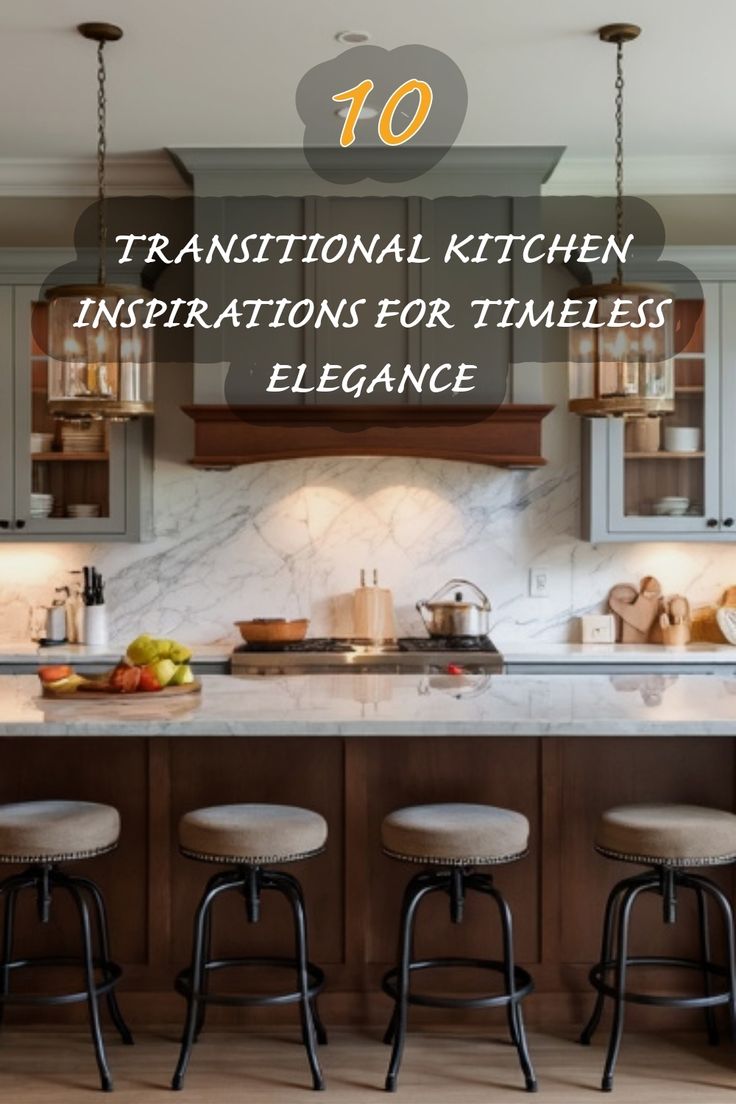 Explore my top 10 transitional kitchen inspirations that blend classic charm with modern functionality. From elegant finishes to thoughtful designs, each kitchen showcases a perfect balance of style and usability. Whether you're planning a remodel or simply dreaming, let these ideas inspire your next project! Timeless Transitional Kitchen, Kitchen Remodel Traditional Style, Kitchen Design Transitional Inspiration, Kitchen Ideas Transitional, Cathedral Kitchen, Transitional Farmhouse Kitchen, Transitional Kitchen Design Ideas, Traditional Style Kitchen Design, Transitional Kitchen Cabinets