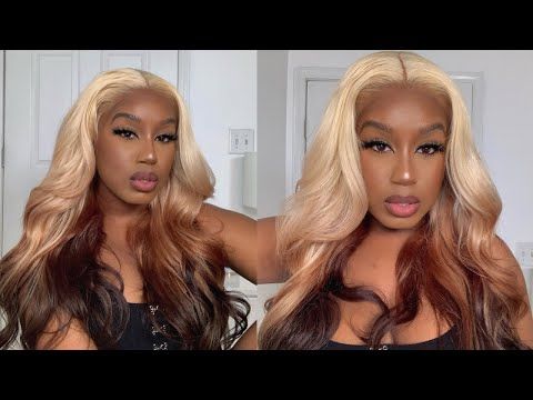 Reverse Ombre Hair Black Women, Reverse Ombre Wig, Ombre Hair Black Women, Blonde To Black, Reverse Ombre Hair, Reverse Ombre, Applying Foundation, Split Dyed Hair, Hair Things