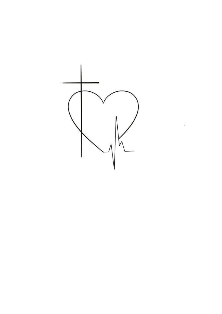 Heart And Cross Tattoo, Christian Tats, Mistletoe Tattoo, Cross Heart Tattoos, Macabre Tattoo, Faith Hope Love Tattoo, Cross Tattoos For Women, Mommy Tattoos, Faith Tattoo