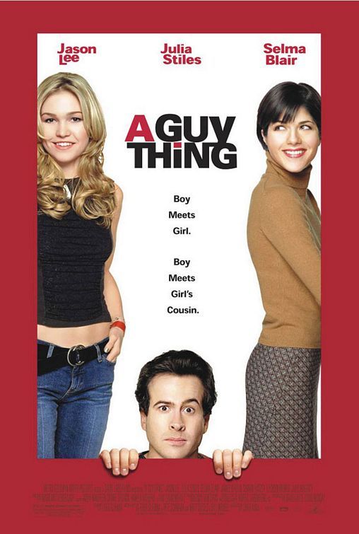 the movie poster for a guy thing with two women standing next to each other and one man