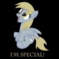 an image of a cartoon pony with the caption i'm special on it