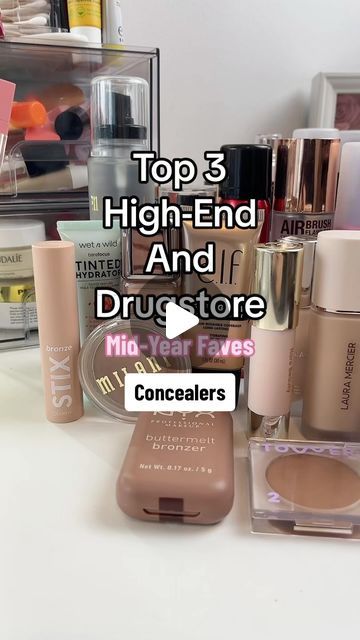 Jessica | Makeup, Skincare & Life on Instagram: "Top 3 - High-End and Drugstore Mid-Year Faves - CONCEALERS @itcosmeticsca @hauslabs @tower28beauty @maybelline @nyxcosmetics_canada @lorealparis #concealer #concealerlover #concealertips" Tower 28 Concealer, Dewy Concealer, Glossier Concealer, Laura Mercier Bronzer, Top Concealers, Drugstore Highlighter, The Best Concealer, Best Drugstore Concealer, Best Concealers