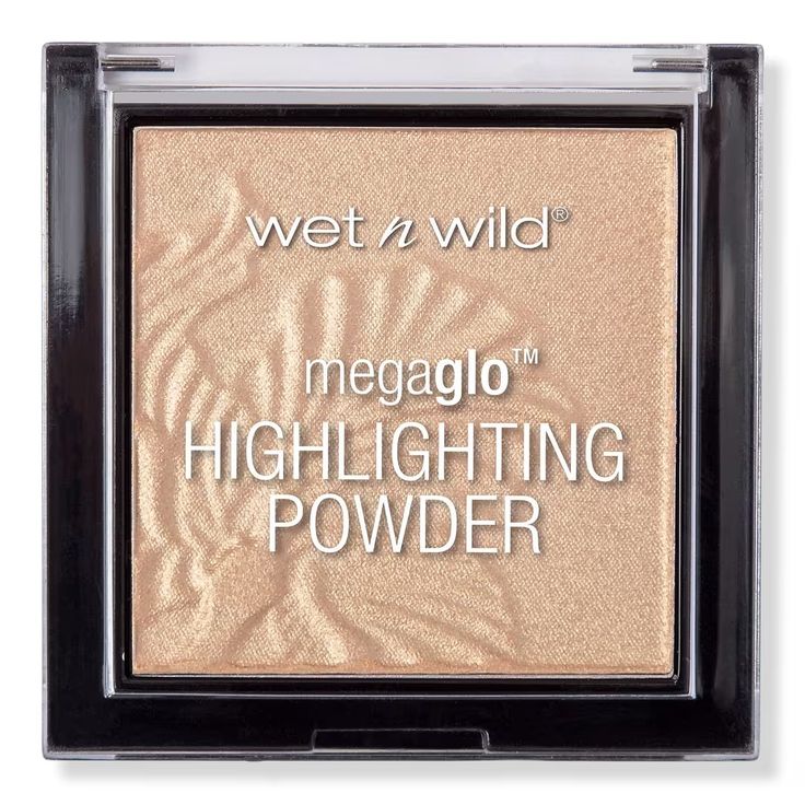 Wet n Wild - Golden Flower Crown MegaGlo Highlighting Powder | Ulta Beauty Glittery Highlighter, Wet N Wild Highlighter, Drugstore Highlighter, Best Highlighter, Makeup Area, Wet N Wild Makeup, Face Brightening, Wet And Wild, Liquid Highlighter